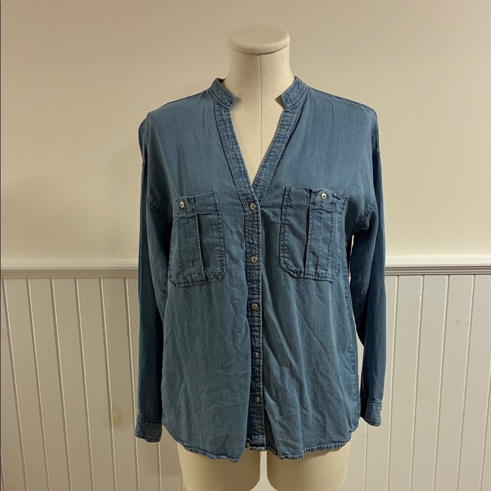 Zara Light Blue Denim Shirt